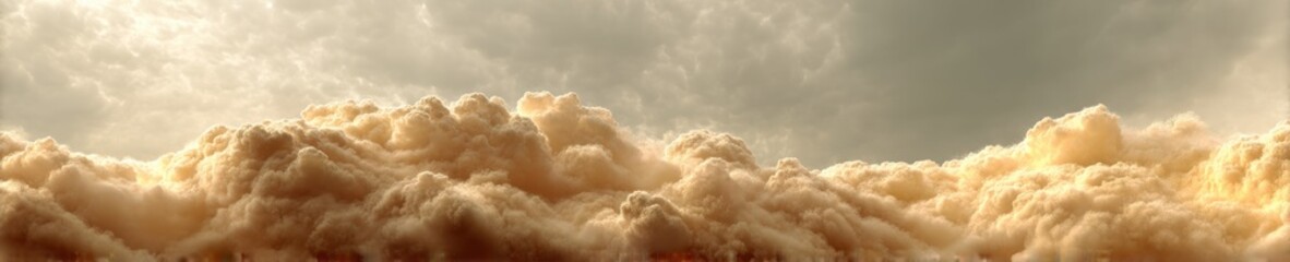 Aufkleber - Atmospheric Climate Crisis Visualization Dramatic Meteorological Cloudscape Revealing Global Warmings Turbulent Texture in High-Resolution Environmental Storytelling