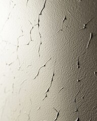 Canvas Print - abstract aged plaster wall texture with cracks and subtle lighting creates a vintage and rustic feel
