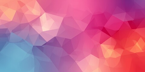 Wall Mural - abstract polygonal background with shades of pink purple orange and blue colors gradient design
