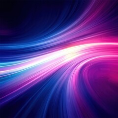 Wall Mural - abstract light painting with vibrant blue and pink hues creating a dynamic and energetic motion effe