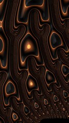 Fototapete - Intricate designs emerge with flowing glowing lines against a deep background, showcasing a blend of creativity and technology