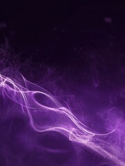 Wall Mural - abstract purple energy wave flowing through a dark space creating a dynamic and ethereal visual effe