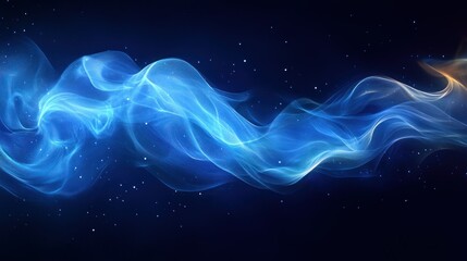 abstract blue ethereal waves