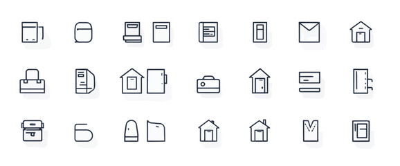  icon sheet, simple shapes, Net icons