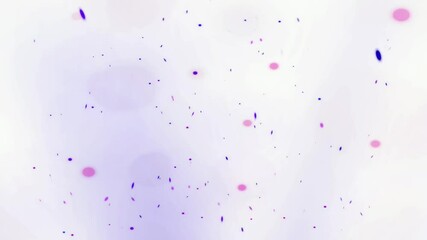 Aufkleber - Colorful particles dance and float against a light backdrop, creating an engaging abstract visual experience filled with movement and depth