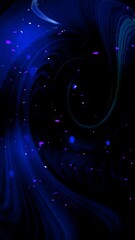 Fototapete - Colorful swirls and patterns appear, capturing attention with their dynamic forms and hypnotic movements in this engaging display, vertical video