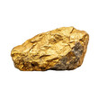 © yurik art - Golden nugget, precious golden stone isolated on transparent background.
