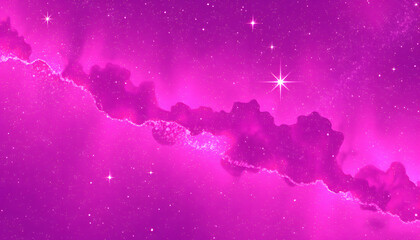 pink galaxy background, pixel art. with white shades