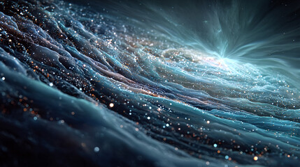 Wall Mural - abstract background with stars. generative ai