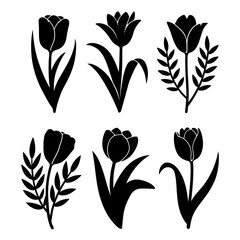 silhouette flower illustration art stunning floral silhouettes and beautiful designs