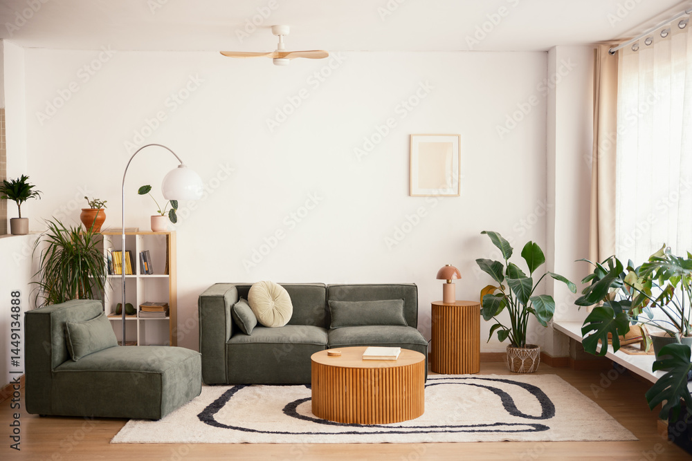 Cozy and modern living room Stock Photo | Adobe Stock