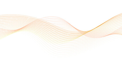 Wall Mural - abstract wave of colorful lines