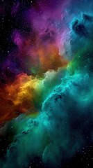 Wall Mural - Colorful Nebula in Deep Space