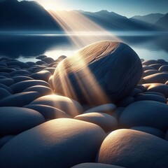 Wall Mural - Sunlight onto another shaded area