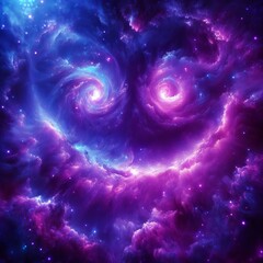 Wall Mural - A into a mystical smile