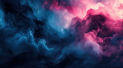 Wall Mural - abstract swirling clouds of vibrant colors (7)