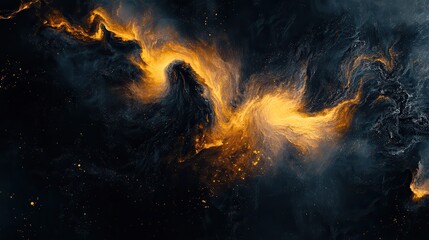 Wall Mural - abstract swirling cosmic nebula
