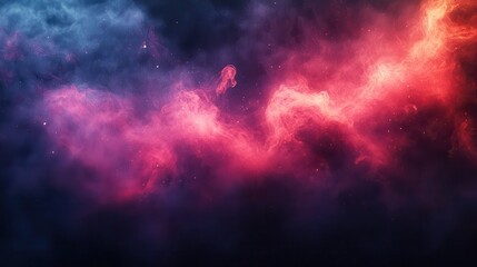 Wall Mural - abstract swirling nebula of vibrant colors (2)