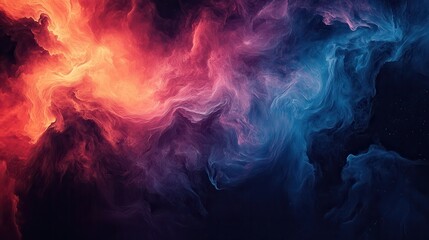 Wall Mural - abstract swirling nebula of vibrant colors (8)