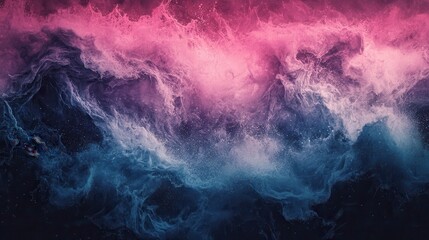 Wall Mural - abstract swirling nebulae of pink and blue