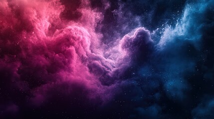 Wall Mural - deep space nebula swirls in vibrant hues