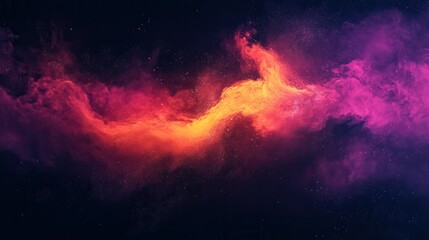 Wall Mural - nebula swirls in vibrant hues