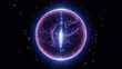 © Cosma Andrei/Stocksy - Abstract energy sphere on space background