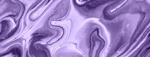Wall Mural - abstract fluid art background violet and lavender colors. liquid marble. acrylic painting with purpl