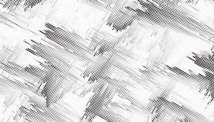 Leinwandbilder - Halftone vector background. Monochrome halftone pattern. Abstract geometric dots background. Pop Art comic gradient black white texture. Design for presentation banner, poster, flyer, business card.