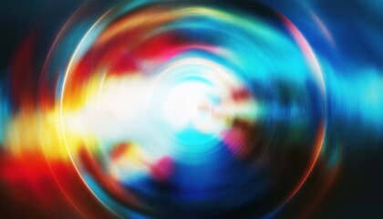 Poster - vibrant abstract circular light vortex with radial lines and neon glow for digital art, web design background, print graphics, or branding visuals

