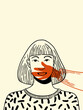© Xènia Besora Sala/Stocksy - Happy woman with unknown closing mouth