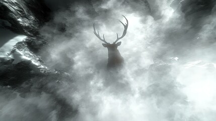 Wall Mural - abstract grayscale background design