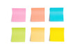 © David Kreuzberg - set of colorful sticky notes isolated on white or transparent png