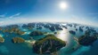 © nick - Aerial Panorama of Ang Thong Islands National Marine Park from Pha Jun Jaras, Thailand
