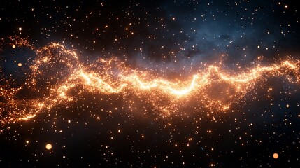 cosmic energy flow. abstract nebula