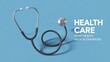 © JH45 - Medical stethoscope illustration against a light blue background.