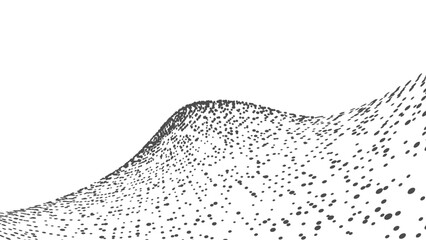 Leinwandbilder - Technology background with copy space. Abstract shape. Dots connected by lines. Minimalist mesh. Abstract polygonal shape.