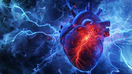 Aufkleber - This Highlights a heart illustration symbolizing progress in longevity research and biopharma.