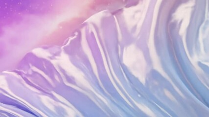 Wall Mural - a mesmerizing abstract composition of silky textures and ethereal colors flowing harmoniously in a d