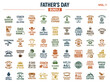 © ckybe - A high-resolution Father's Day T-shirt design bundle featuring 54 unique retro-style illustrations and typographic slogans for dads.