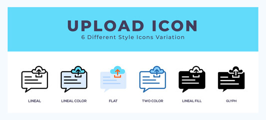 Wall Mural - upload symbol. logo. icon vector illustration.