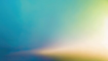 Poster -  sunlit gradient background with blue to yellow tones ideal for web design, branding, print layouts, and digital projects soft film texture