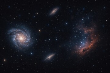 Canvas Print - galaxies stars cosmic nebulae vast