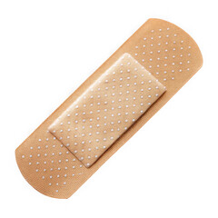 close up of a single adhesive bandage band aid