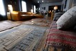 © Milos - A stylish lounge area that combines intricate rugs with modern furniture, creating a welcoming environment perfect for relaxation and social gatherings in a chic setting.