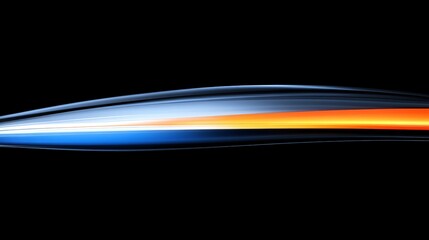 Wall Mural - bold abstract light waves in vibrant colors and bright tones on black background made with generativ