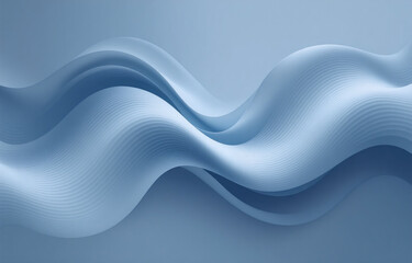 Leinwandbilder - Abstract image of flowing, light blue waves.  The subtle texture creates a sense of depth and movement.  Smooth, elegant curves dominate the composition.