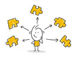 © strichfiguren.de - Strichfiguren / Strichmännchen / Stick Figures: Puzzle, Beweise, Detektiv, nachdenken. (Nr. 840)