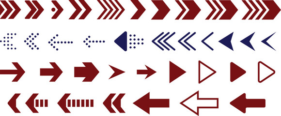 Wall Mural - Set of Vector Arrows. Arrows icon. Arrow vector icon. Arrows vector collection
