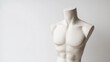 © Creations Photo  - Matte-finish headless mannequin torso for dress display on a white background